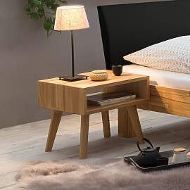 Nachttisch Amsden Kernbuche Massivholz H 42cm