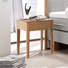Nachttisch Denar Eiche Massivholz H 58cm