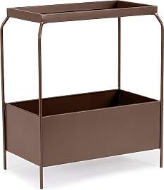 Nachttisch Godric aus Metall, modern,