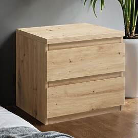 Nachttisch Hilka Eiche Dekor H 44cm