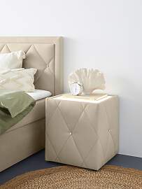Nachttisch HOME AFFAIRE "Alfie", beige