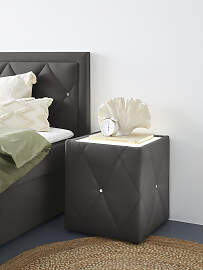 Nachttisch HOME AFFAIRE "Alfie", grau