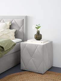 Nachttisch HOME AFFAIRE "Alfie", grau