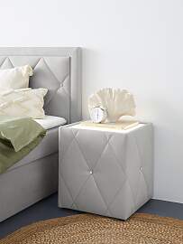 Nachttisch HOME AFFAIRE "Alfie", grau