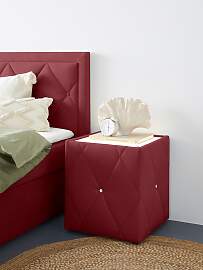 Nachttisch HOME AFFAIRE "Alfie", rot