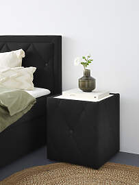Nachttisch HOME AFFAIRE "Alfie", schwarz 