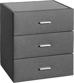Nachttisch HOME AFFAIRE, grau (anthrazit), B:51cm