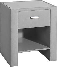Nachttisch HOME AFFAIRE, grau, B:50cm H:61cm