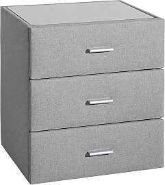 Nachttisch HOME AFFAIRE, grau, B:51cm H:58cm