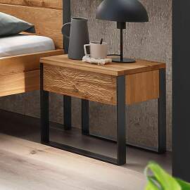 Nachttisch Manari Wildeiche Massivholz H 45cm