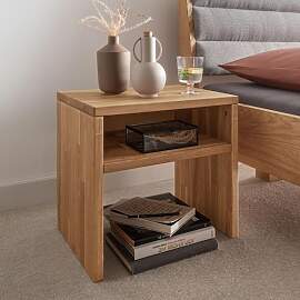 Nachttisch Ortler Wildeiche Massivholz H 45cm