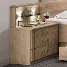 Nachttisch Telford Eiche Dekor H 50cm