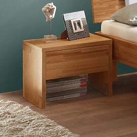 Nachttisch Varion Kernbuche Massivholz H 35cm