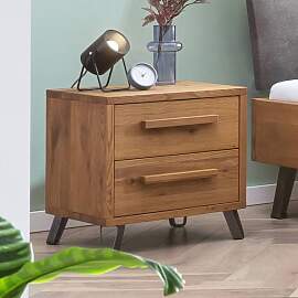 Nachttisch Veyra Wildeiche Massivholz H 53cm