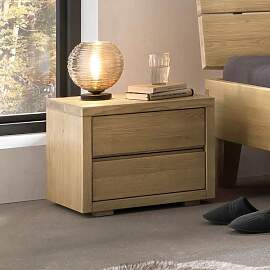 Nachttisch Willard Wildeiche Massivholz H 43cm