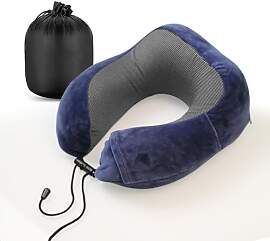 Nackenkissen klein & kompakt, mit Memory Foam, 