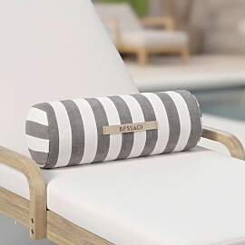 Nackenkissen Lea Grau/Weiß