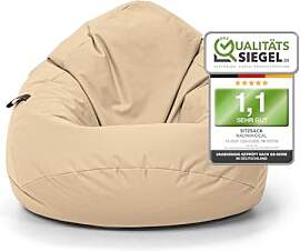 Nadimaideal Sitzsack Tropfenform Kastanie |