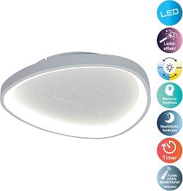NÄVE LED Deckenleuchte "Argesa", weiß, 
