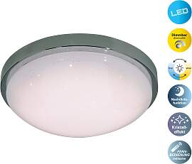 NÄVE LED Deckenleuchte "Catania", weiß 