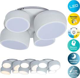 NÄVE LED Deckenleuchte "Eliora", weiß, 
