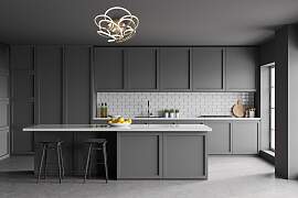 NÄVE LED Deckenleuchte "Rizado", gold