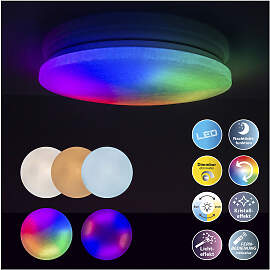 NÄVE LED Deckenleuchte "Sligo", bunt,