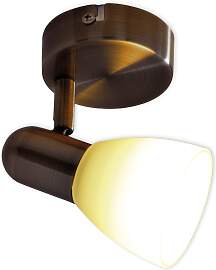 NÄVE LED Deckenspot "Mestre", braun, 1, 