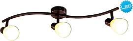 NÄVE LED Deckenspot "Mestre", braun, 3, 