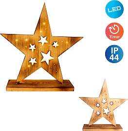 NÄVE LED Dekoobjekt "LED-Holzstern H: 49cm,
