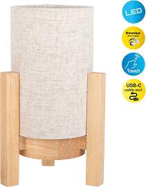NÄVE LED Tischleuchte "Madita", beige