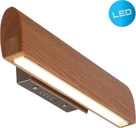 NÄVE LED Wandleuchte "Rondo", braun, 1, 