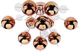 Näve Leuchten Deckenleuchte 1085147 Kupfer Glas