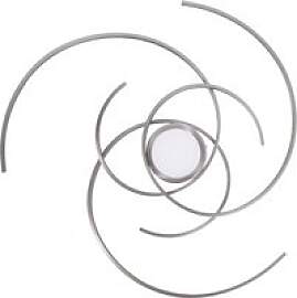 Näve Leuchten Deckenleuchte 1395750 stahlfarbig