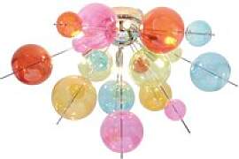 Näve Leuchten Deckenleuchte bunt Metall Glas