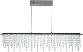 Näve Leuchten LED Pendelleuchte Chrom klar Metall 