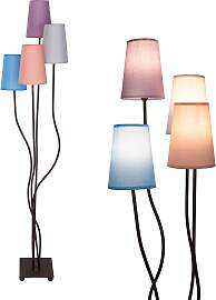 NÄVE Stehlampe "BOHO", bunt (braun,
