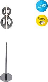 NÄVE Stehlampe "NOVA", grau (chrom,