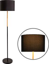 NÄVE Stehlampe "Tessile", schwarz, 1, 1 