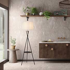 NÄVE Stehlampe "Tora", schwarz, 1, Ø