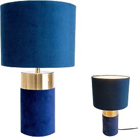 NÄVE Tischleuchte "Bordo", blau, 1, Ø