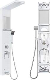 NAIZY Duschpaneel mit Armatur, 5 in 1 Duschsystem