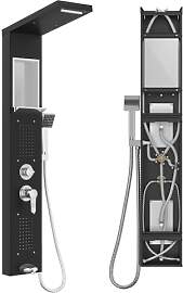 NAIZY Duschpaneel mit Armatur, 5 in 1 Duschsystem