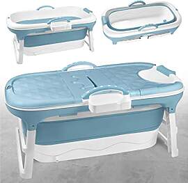 NAIZY Faltbare Badewanne 118 * 62 * 52cm Tragbar