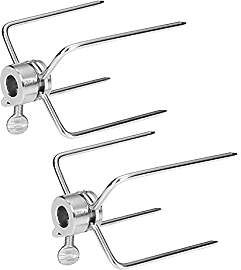 NAIZY Fleischklammer für Drehspieß Zubehör 2er