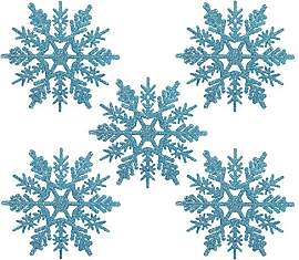 Naler 24 x Schneeflocken Weihnachten Deko für