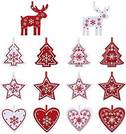 Naler 42-teilig Weihnachtsbaumschmuck