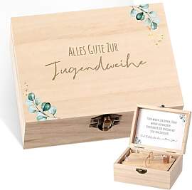 Namalu 4er Set Jugendweihe Geldgeschenk Holzbox