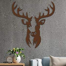 Namofactur® - Hirschkopf Wanddeko Holz Wand Deko