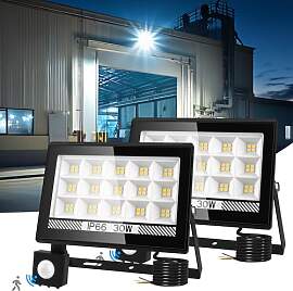 NATPOW Led Strahler mit Bewegungsmelder außen,